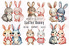 Easter Bunny Clipart Bundle