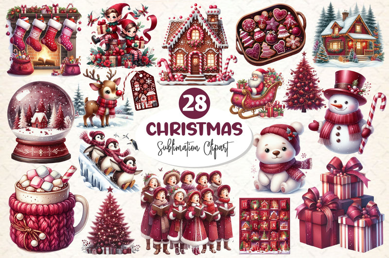 Whimsical Christmas Clipart Bundle - CraftNest - Digital Crafting and Art