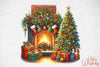 Christmas Fireplace Clipart Bundle 4