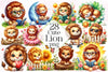 Cute Lion Clipart Bundle