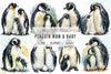 Penguin Mom And Baby Clipart Bundle