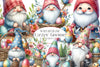 Easter Gnome Clipart Bundle 6