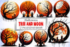 Halloween Tree & Moon Clipart Bundle