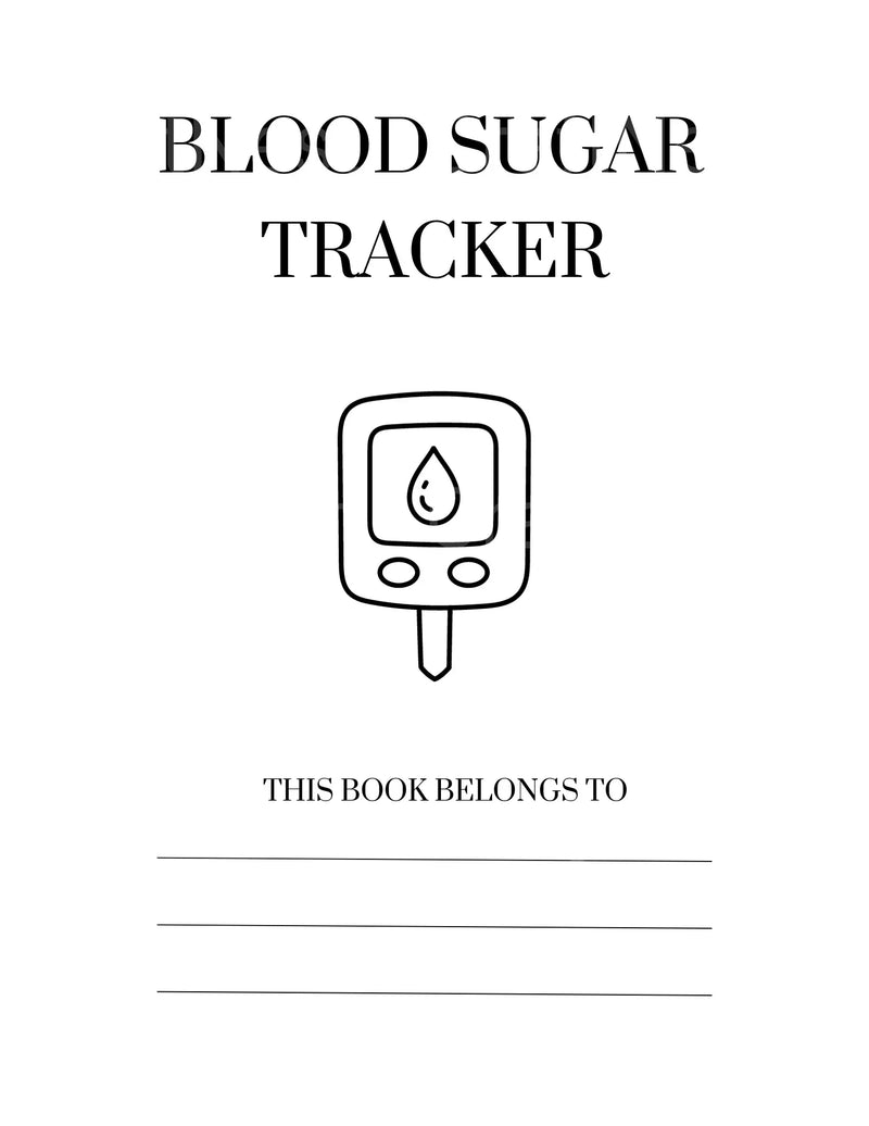 Blood Sugar Tracker Template Canva - CraftNest - Digital Crafting and Art
