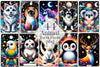 Animal Tarot Cards Clipart Bundle 2