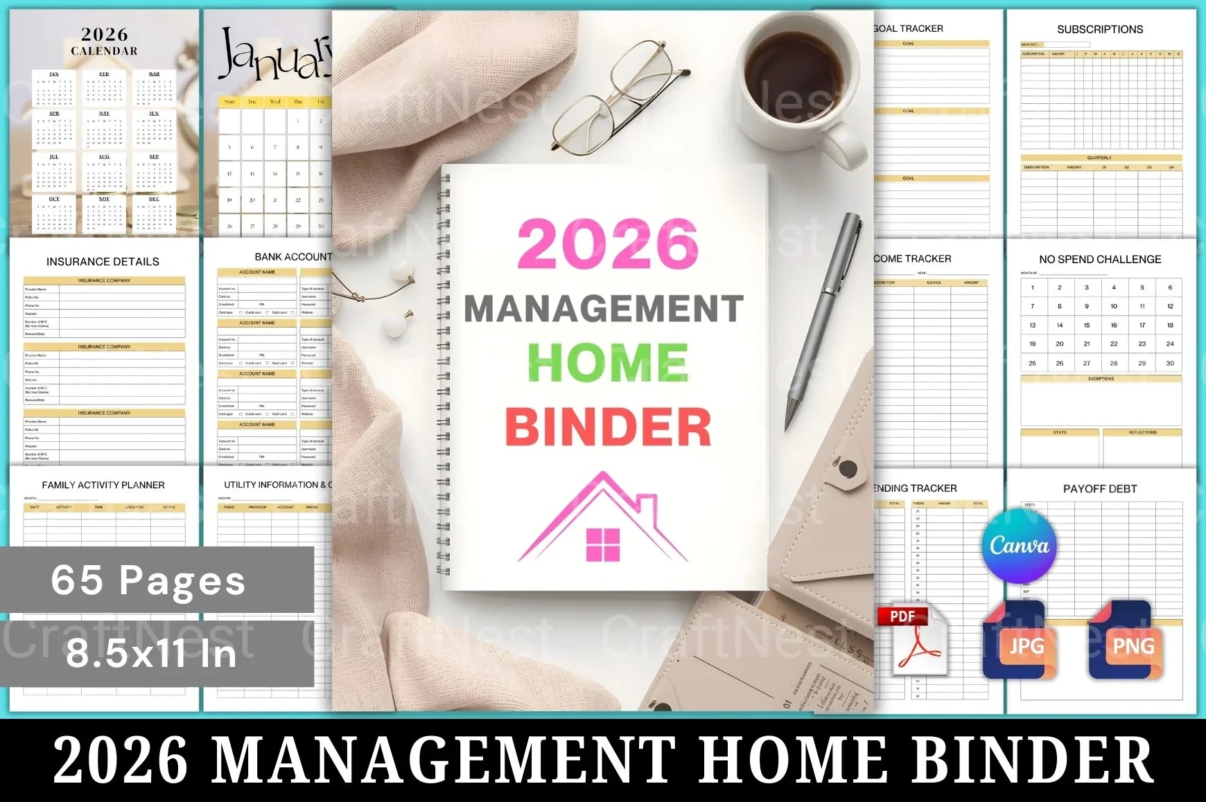 Ultimate Management Home Binder Guide - CraftNest - Digital Crafting and Art