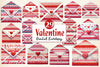 Valentine Crochet Envelopes Clipart Bundle 1