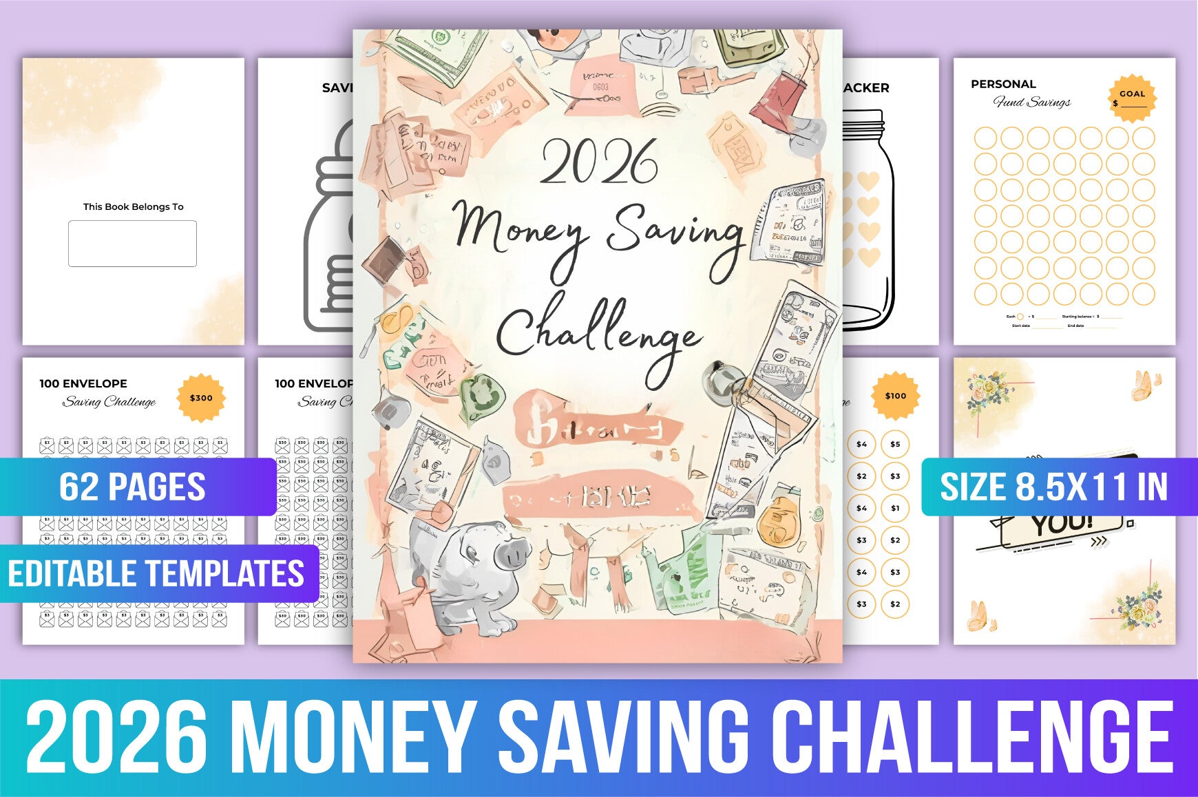 Money Saving Challenge Planner