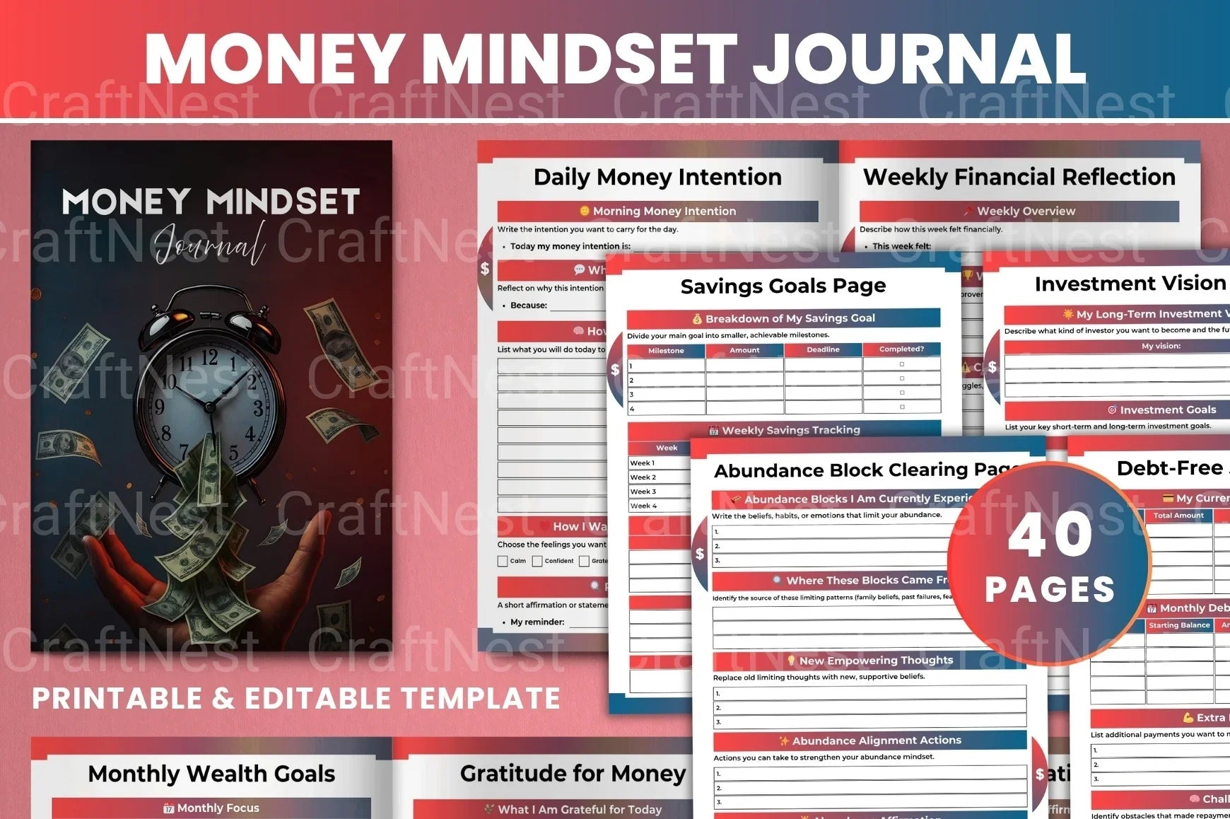 Money Mindset Transformation - CraftNest - Digital Crafting and Art