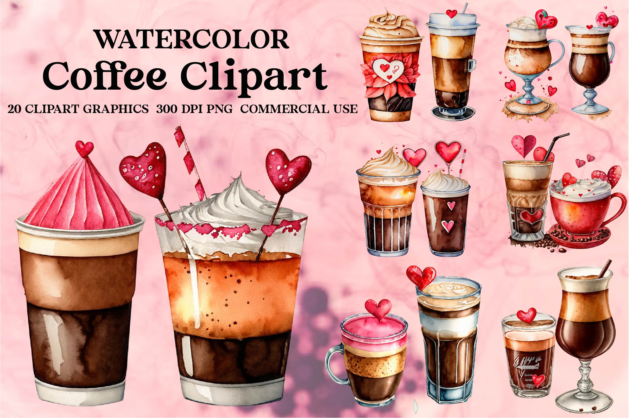 Coffee Clipart Bundle - CraftNest - Digital Crafting and Art