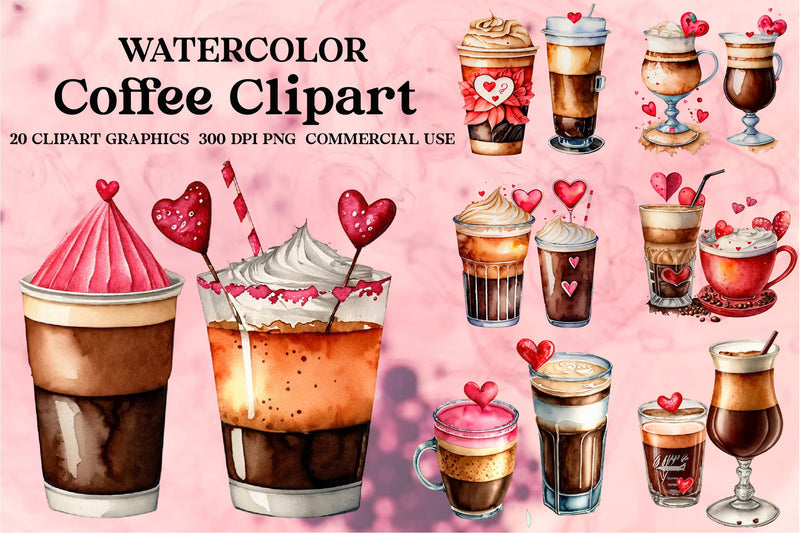 Coffee Clipart Bundle - CraftNest - Digital Crafting and Art