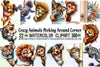 Crazy Animals Peeking Clipart Bundle