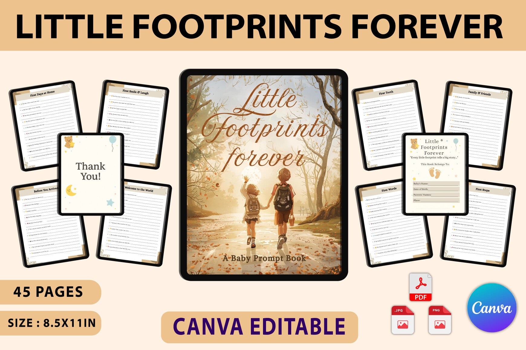 Little Footprints Forever Baby Planner