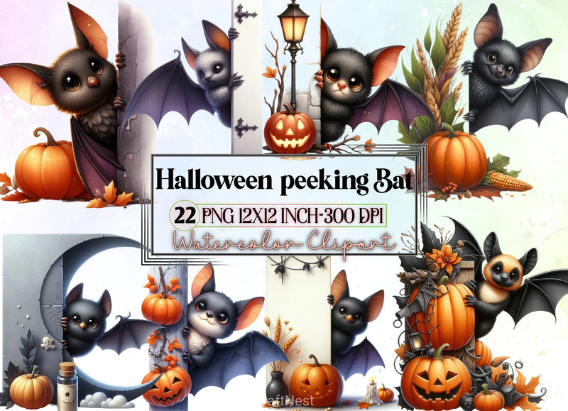 Halloween Bat Clipart Bundle - CraftNest - Digital Crafting and Art