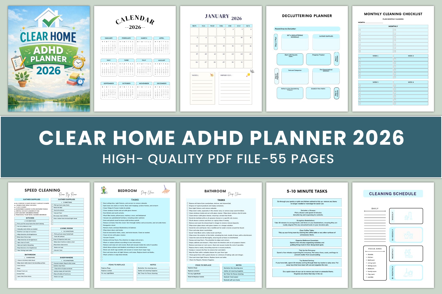 Clear Home ADHD Planner