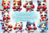 Boxing Cat Clipart Bundle