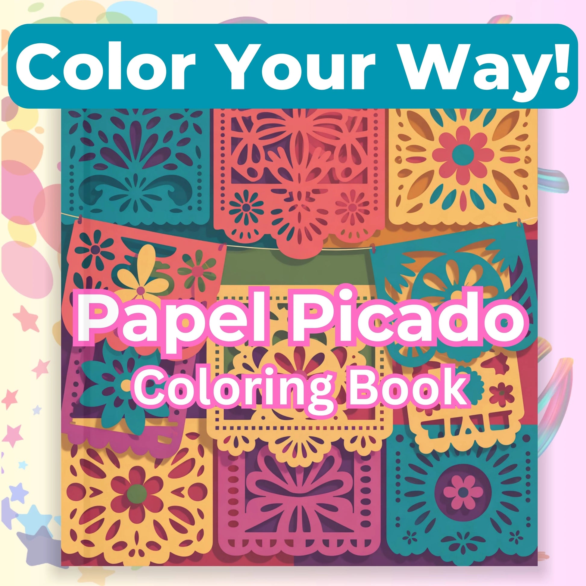 Papel Picado Coloring Books Bundle - CraftNest - Digital Crafting and Art