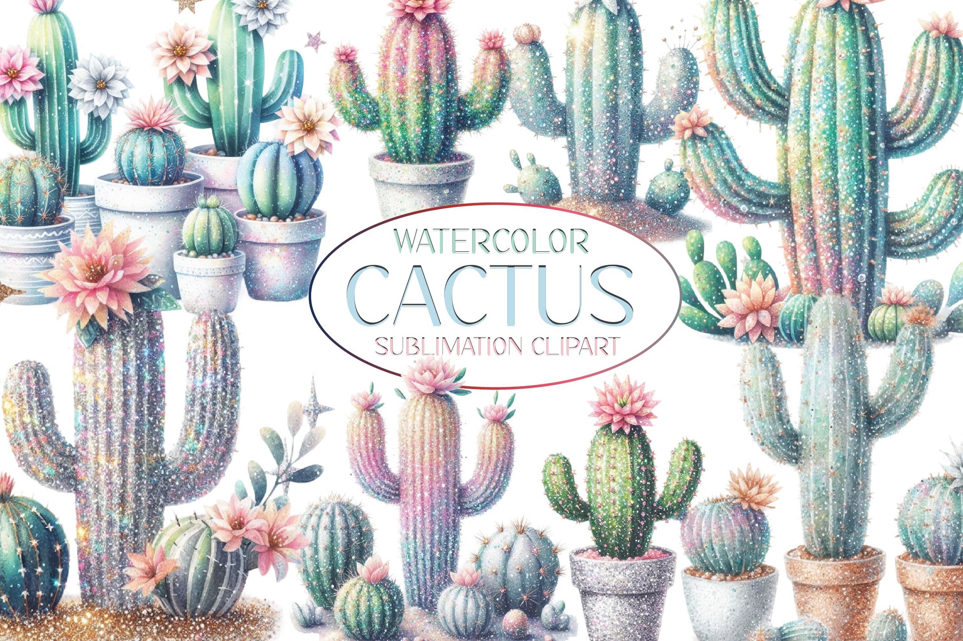 Cactus Clipart Bundle - CraftNest - Digital Crafting and Art