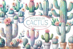 Cactus Clipart Bundle - CraftNest - Digital Crafting and Art