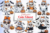 Cute Ghost Halloween Clipart Bundle