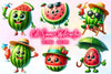 Cute Summer Watermelon Clipart Bundle