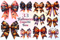 Halloween Coquette Bow Clipart Bundle 6 - CraftNest - Digital Crafting and Art