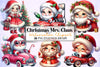 Christmas Mrs. Claus Clipart Bundle