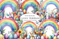 Easter Rainbow Clipart Bundle - CraftNest - Digital Crafting and Art