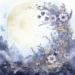 Moon Boho Seamless Digital Paper - CraftNest - Digital Crafting and Art