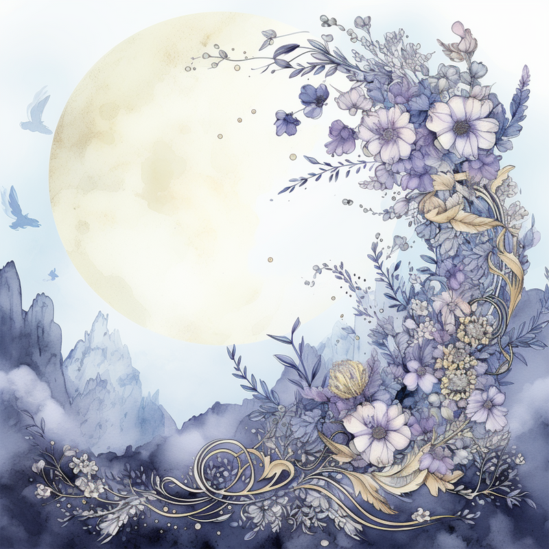 Moon Boho Seamless Digital Paper - CraftNest - Digital Crafting and Art