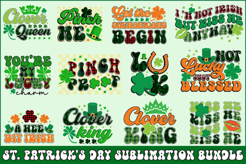 Retro St Patrick's Day Bundle - CraftNest - Digital Crafting and Art
