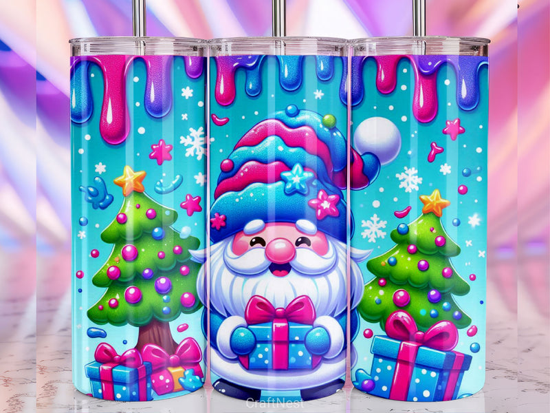 Christmas Gnome Tumbler Wrap Bundle - CraftNest - Digital Crafting and Art