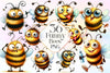 Funny Bee Clipart Bundle 3