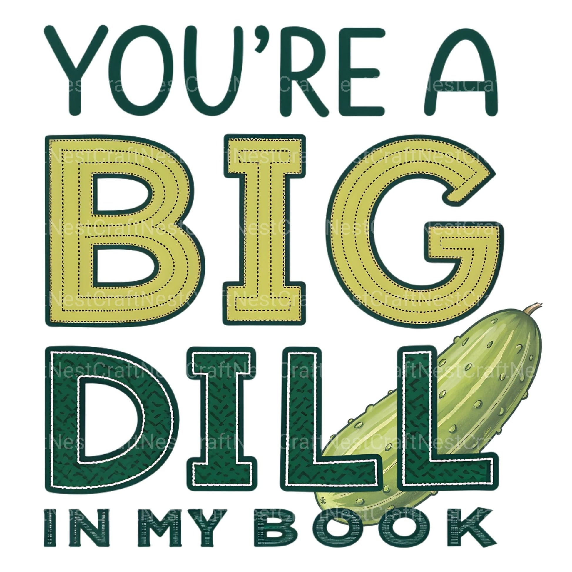 You'Re A Big Dill In My Book Clipart Bundle - CraftNest - Digital Crafting and Art