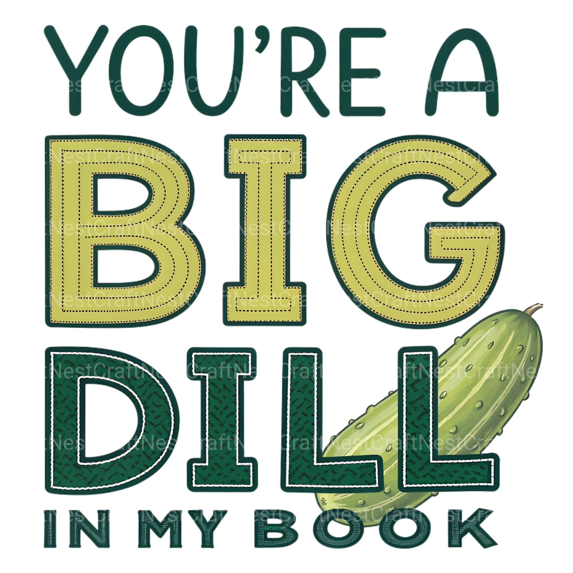 You'Re A Big Dill In My Book Clipart Bundle - CraftNest - Digital Crafting and Art