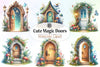 Cute Magic Doors Clipart Bundle