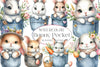 Bunny Pocket Shirt Clipart Bundle