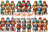 Winter Dogs Clipart Bundle