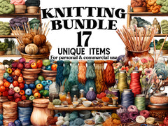 Knitting And Crafting Clipart - CraftNest