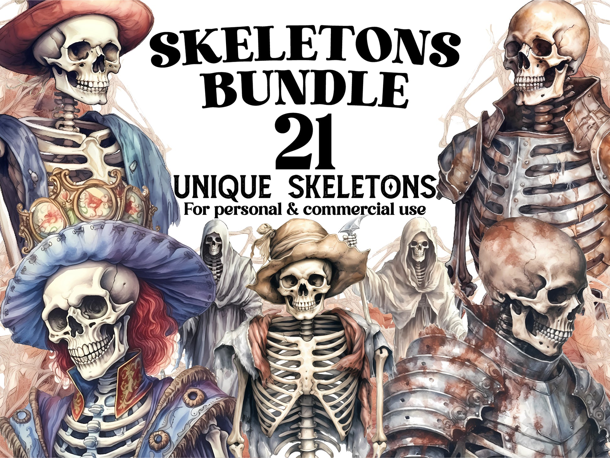 Skeleton Clipart - CraftNest