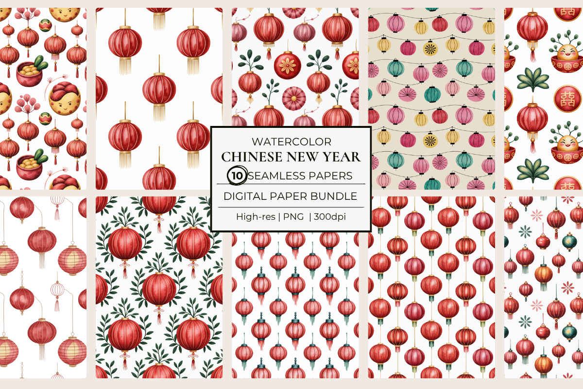 Chinese New Year Seamless Papers
