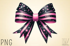 Black & Pink Bow Clipart Bundle - CraftNest - Digital Crafting and Art