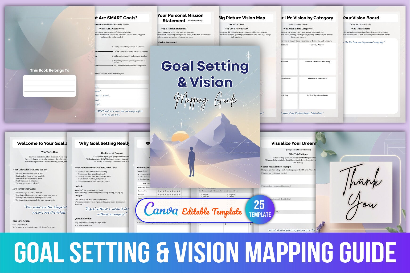 Goal Setting Vision Mapping Planner