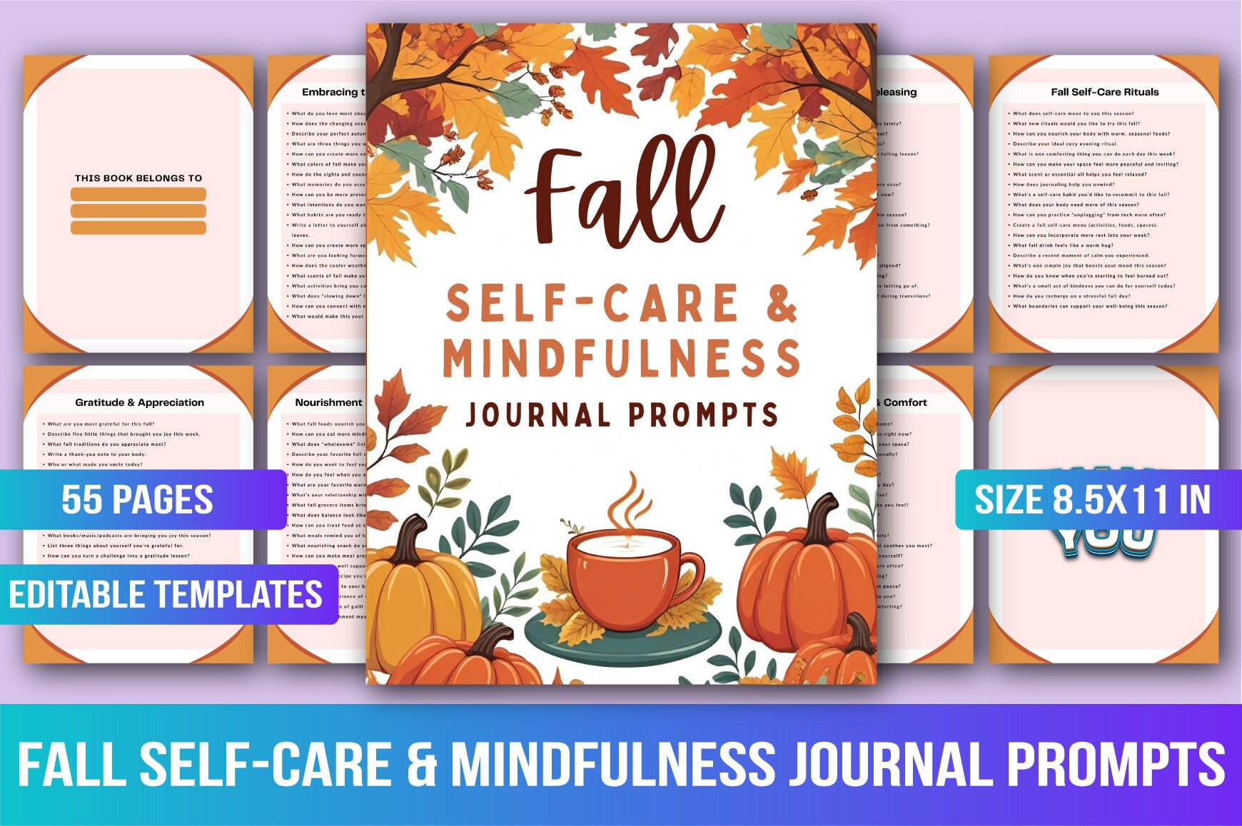 Fall Self-Care Mindfulness Journal