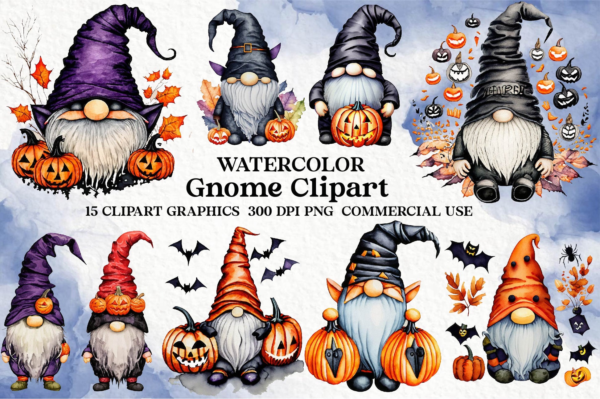 Gnome Clipart Bundle - CraftNest - Digital Crafting and Art