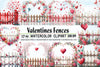 Valentine Fences Clipart Bundle