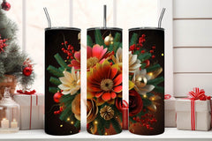 Flower Tumbler Wrap Bundle 31 - CraftNest - Digital Crafting and Art