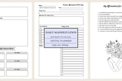 Daily Manifestation Journal KDP Planner - CraftNest - Digital Crafting and Art