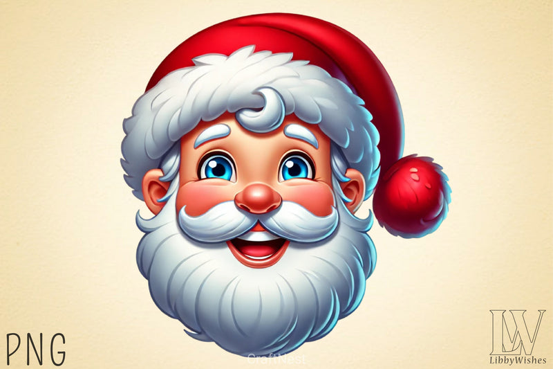 Christmas Santa Clipart Bundle 6 - CraftNest - Digital Crafting and Art