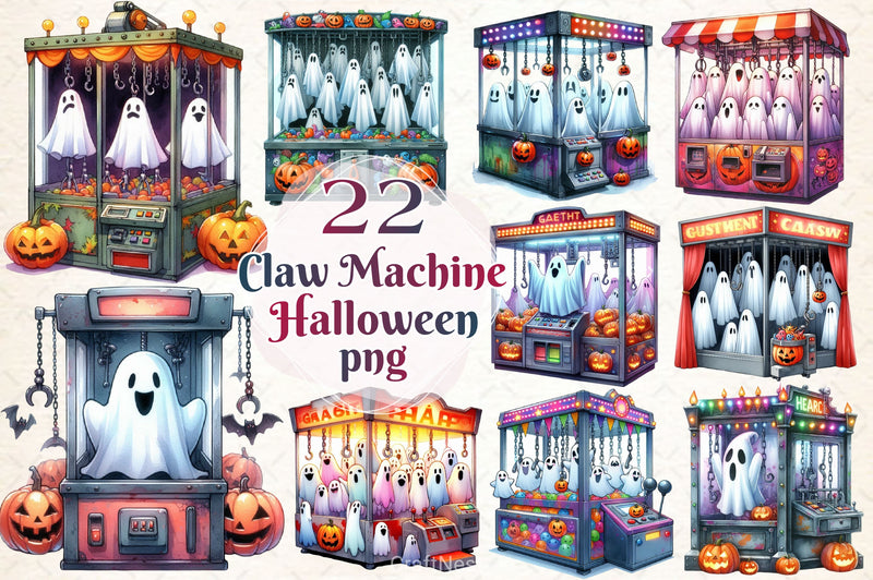 Halloween Claw Machine Clipart Bundle - CraftNest - Digital Crafting and Art
